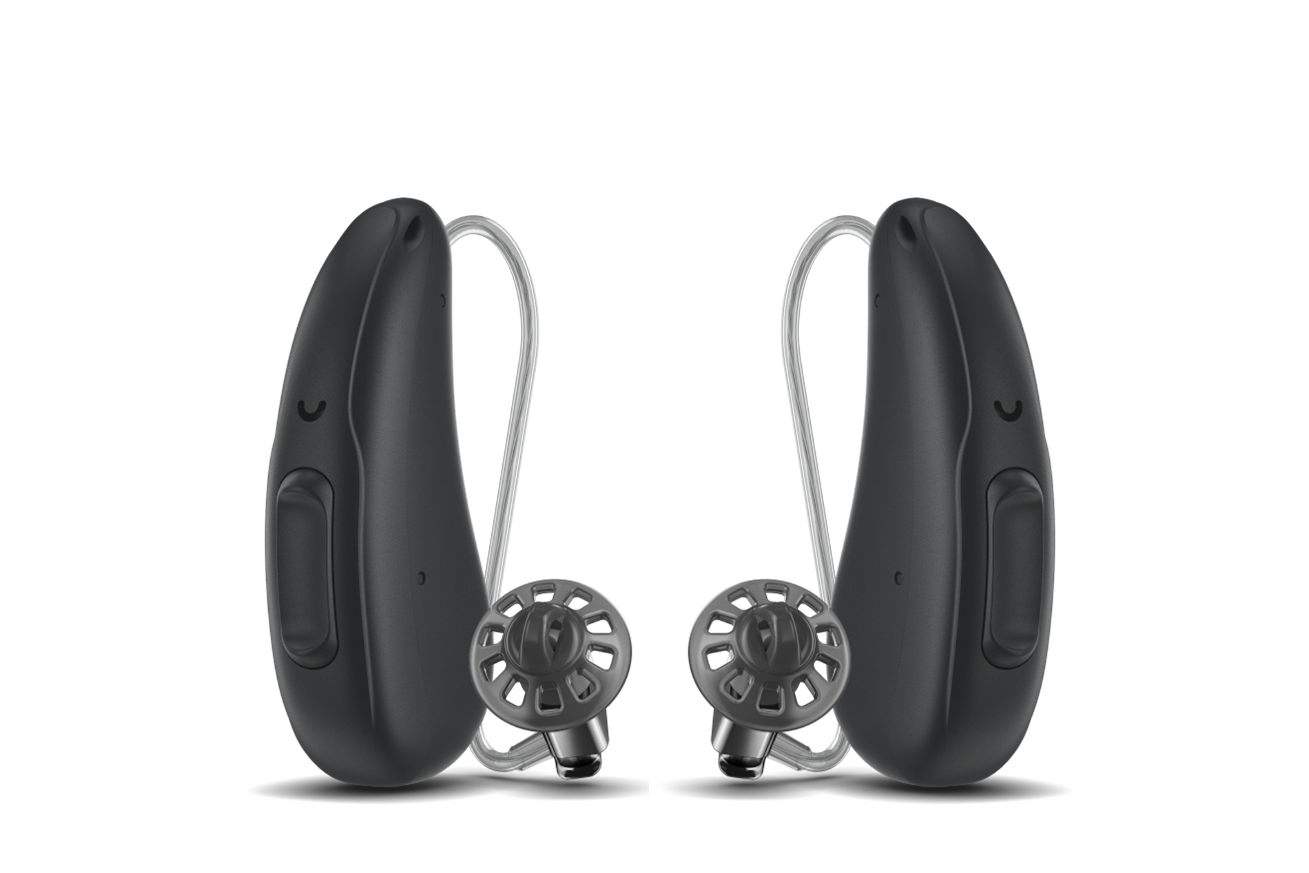 pair of BiCore r hearing aids